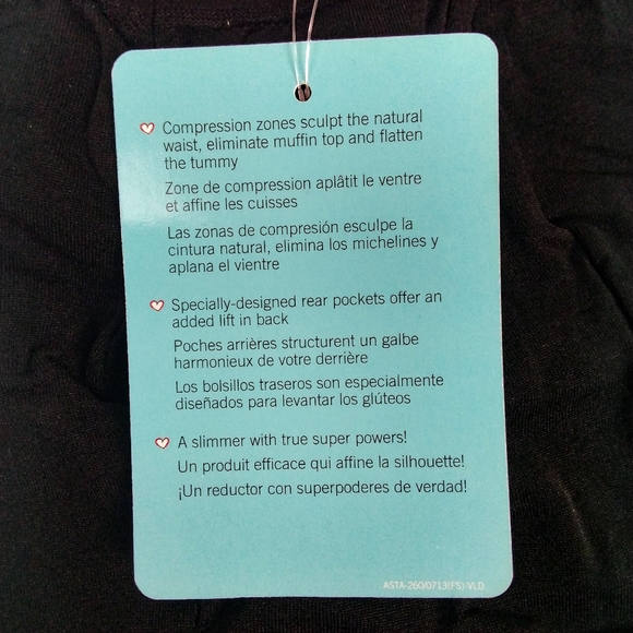 Assets By Spanx Mid Thigh Slimming Shaper Black F - Picture 4 of 6